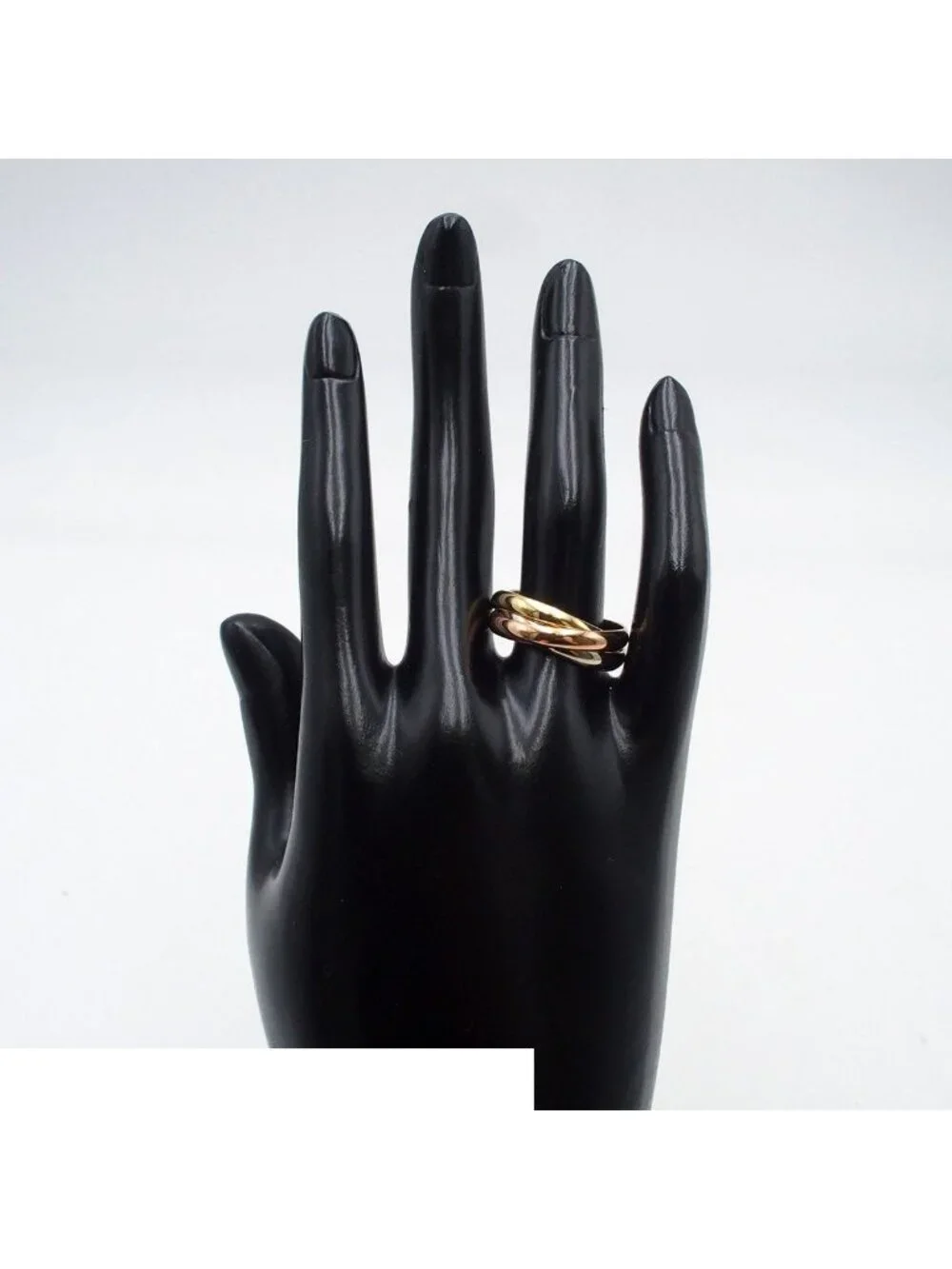Cartier Trinity MM Three Color Gold 59 Ring